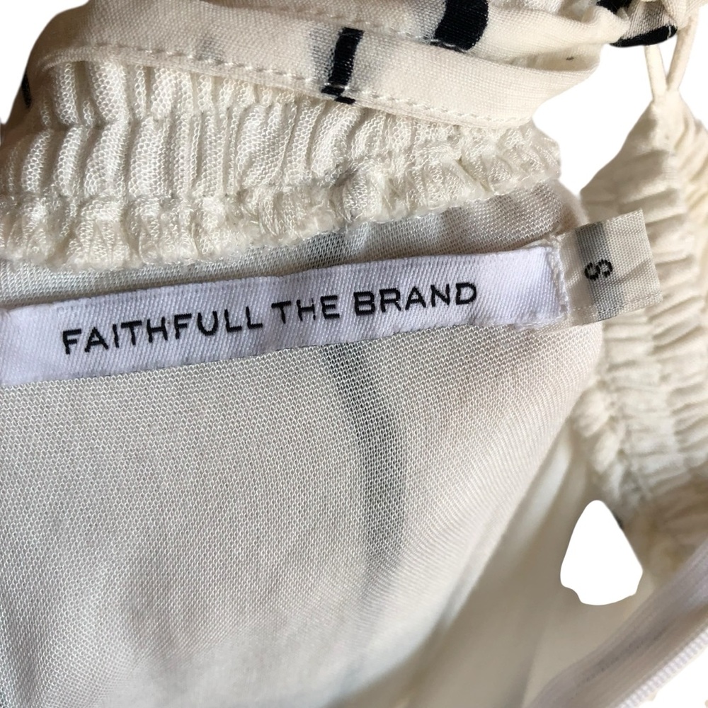 Faithfull the Brand Shutterbabe Ivory Striped Jumpsuit Small - Picture 16 of 16